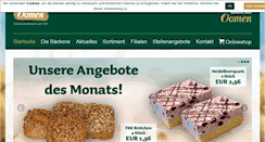Desktop Screenshot of oomen.de